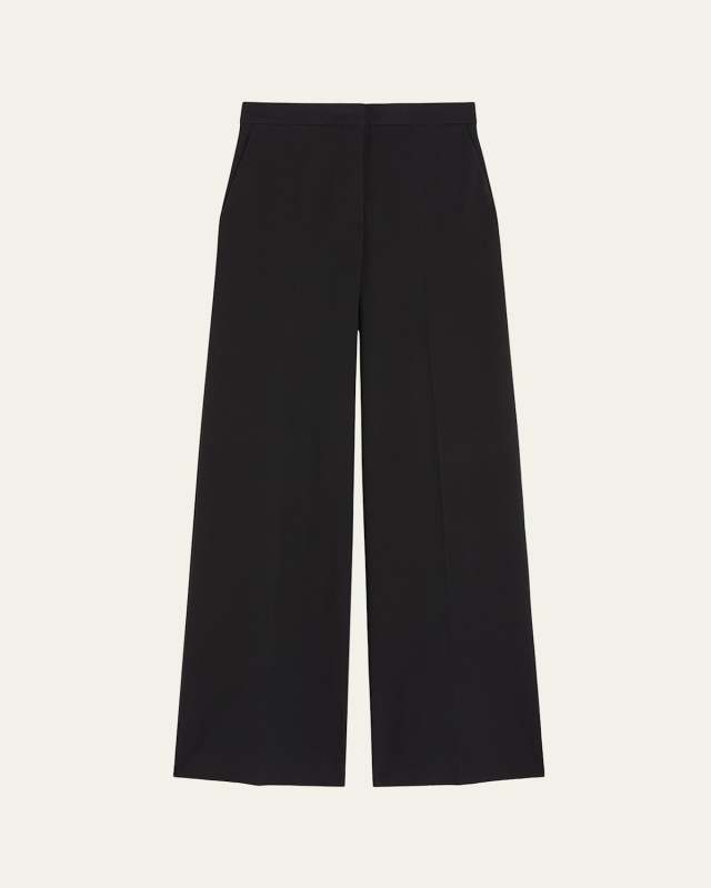 Biada Wide-Leg Crepe Pants